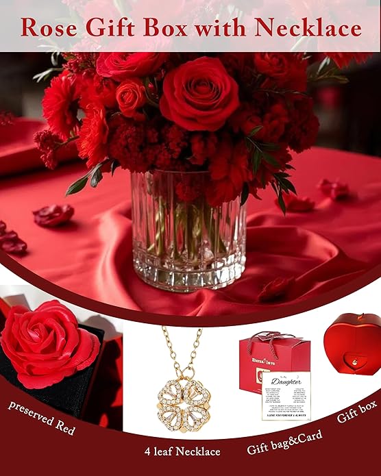 Dearvella Eternal Love Clover Necklace – To My Beautiful Daughter