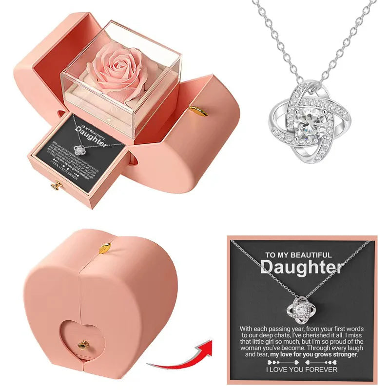 Dearvella Eternal Love Clover Necklace – To My Beautiful Daughter