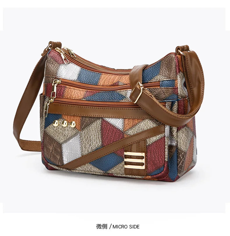 Dearvella Vintage Colourful Crossbody Bag
