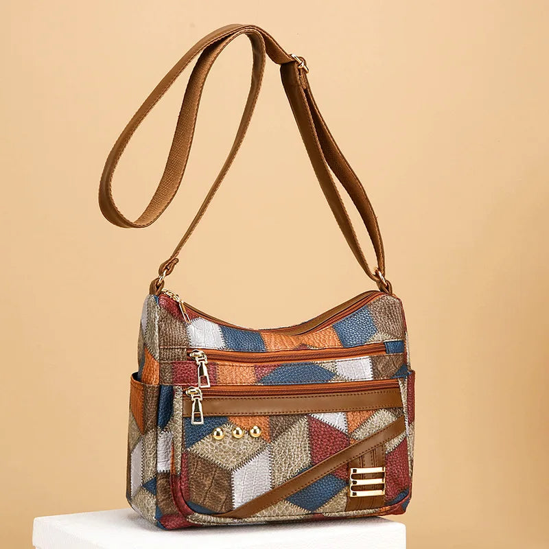Dearvella Vintage Colourful Crossbody Bag