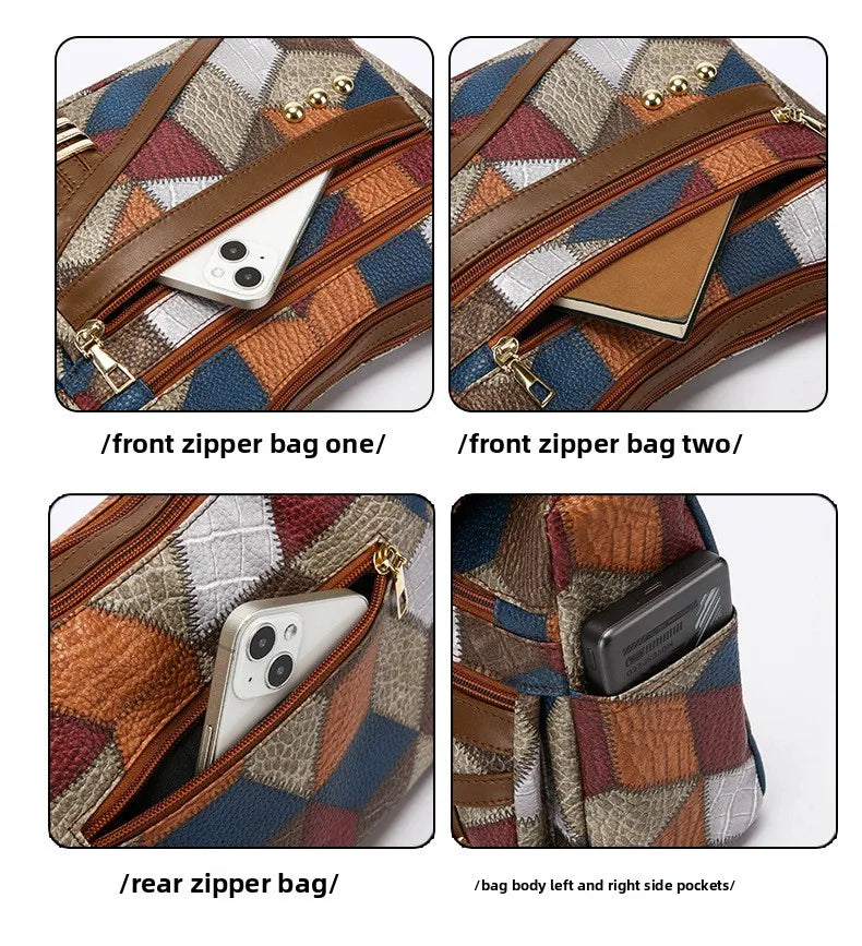 Dearvella Vintage Colourful Crossbody Bag