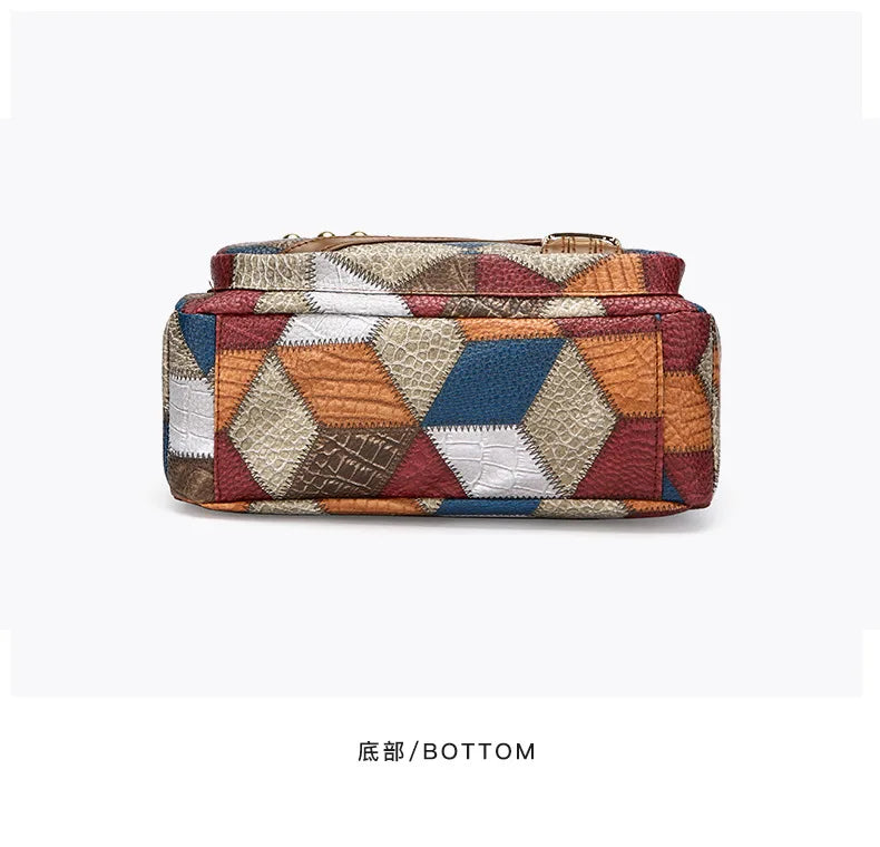 Dearvella Vintage Colourful Crossbody Bag