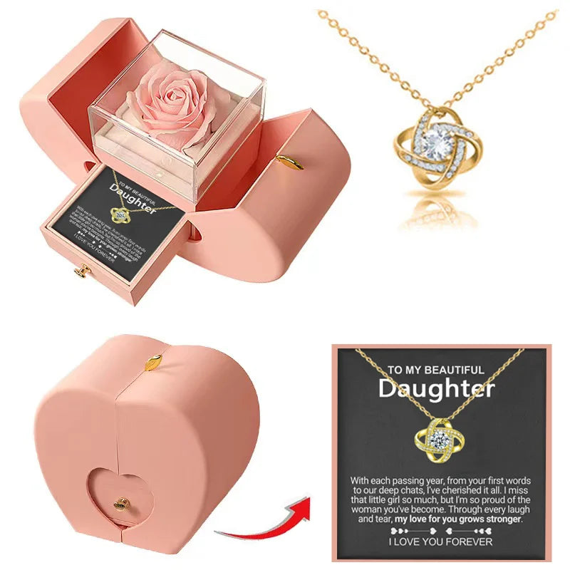 Dearvella Eternal Love Clover Necklace – To My Beautiful Daughter