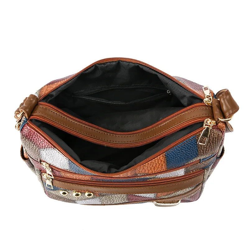 Dearvella Vintage Colourful Crossbody Bag