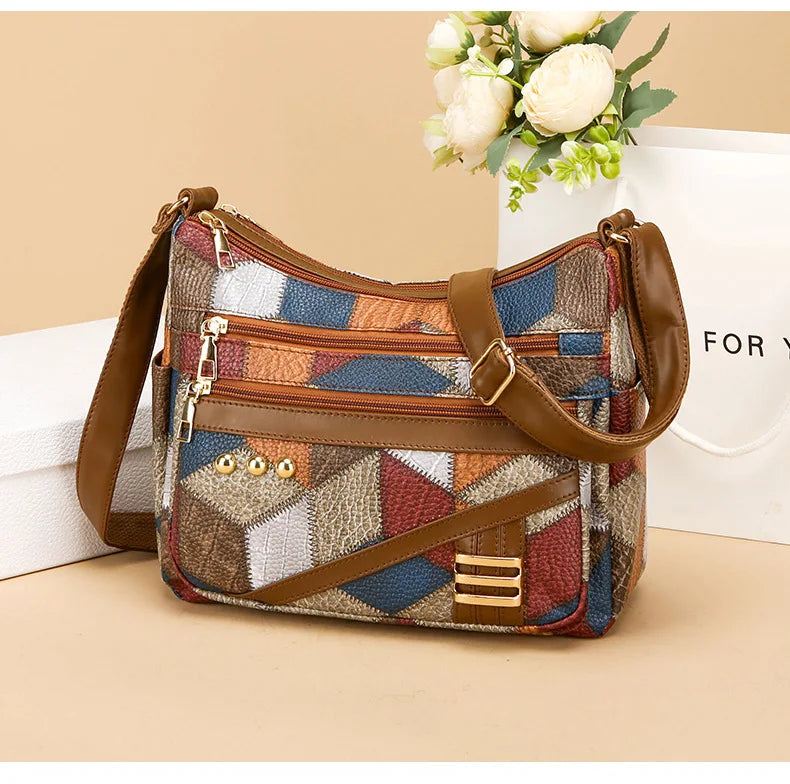 Dearvella Vintage Colourful Crossbody Bag