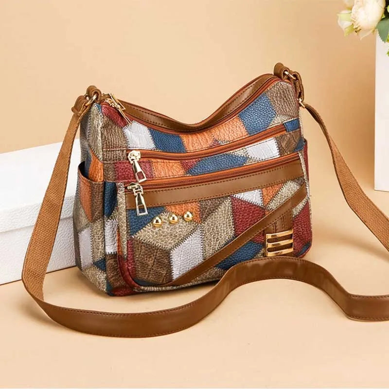 Dearvella Vintage Colourful Crossbody Bag