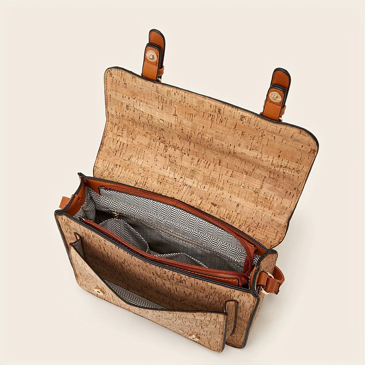 Dearvella Vintage Floral Print Crossbody Bag