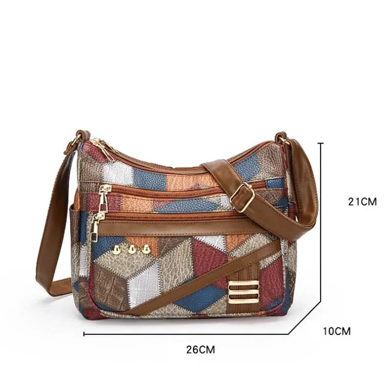 Dearvella Vintage Colourful Crossbody Bag