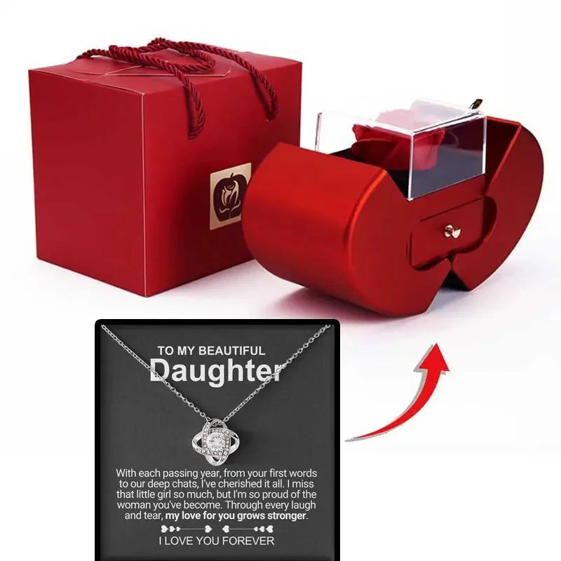 Dearvella Eternal Love Clover Necklace – To My Beautiful Daughter