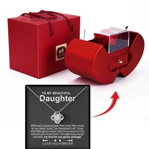 Dearvella Eternal Love Clover Necklace – To My Beautiful Daughter