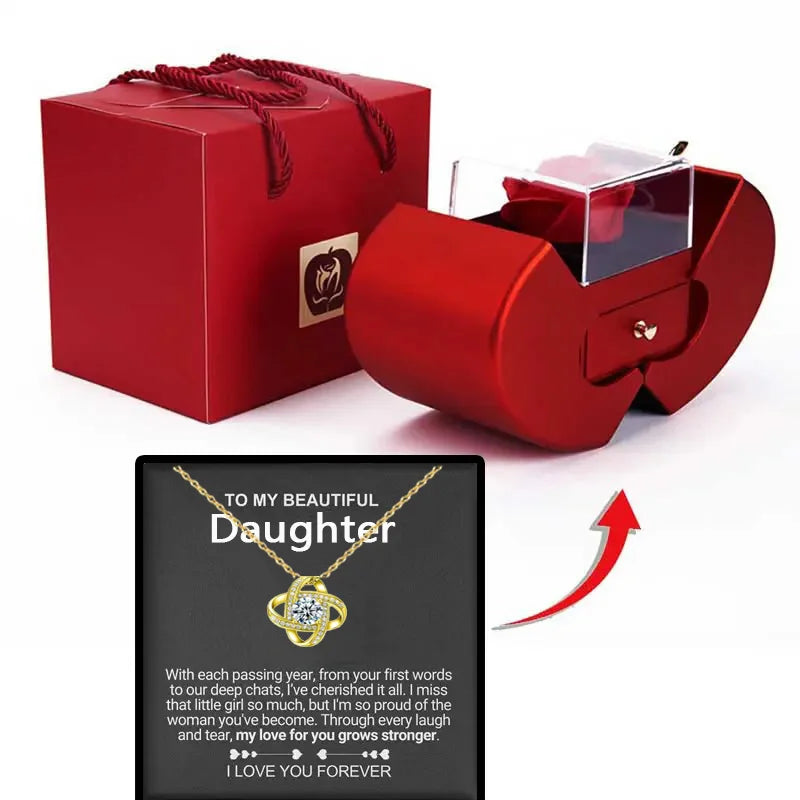 Dearvella Eternal Love Clover Necklace – To My Beautiful Daughter