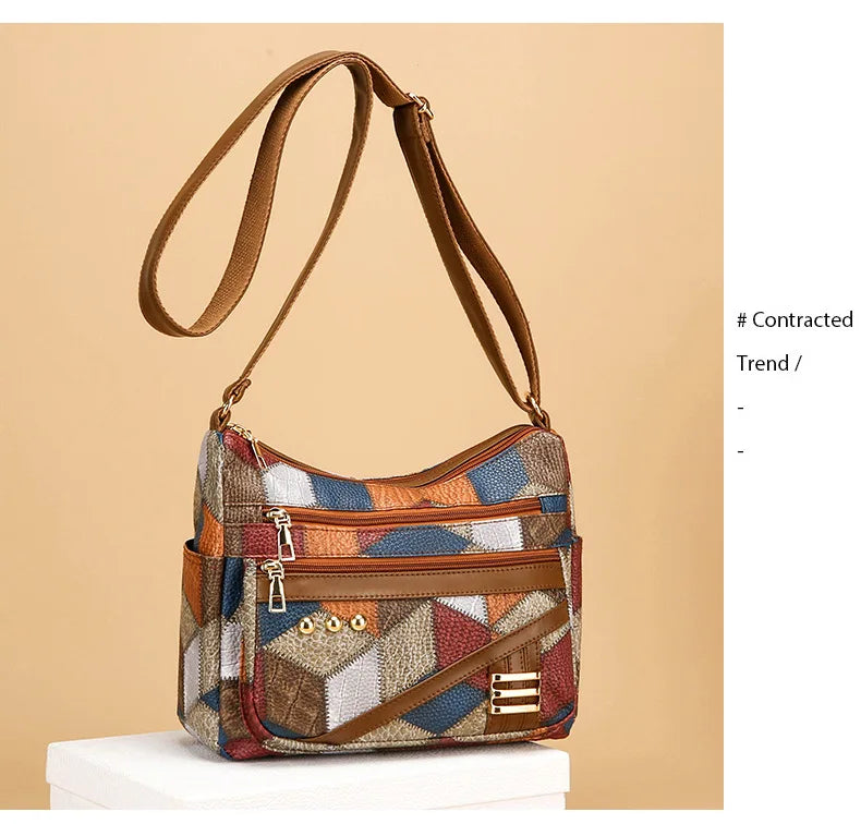 Dearvella Vintage Colourful Crossbody Bag